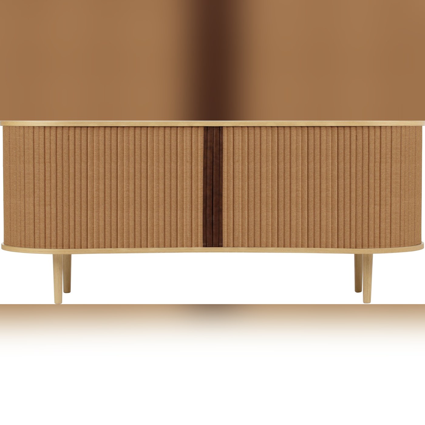 TV-Schränke Audacious Schrank 160 cm braun auf Eichenbeinen