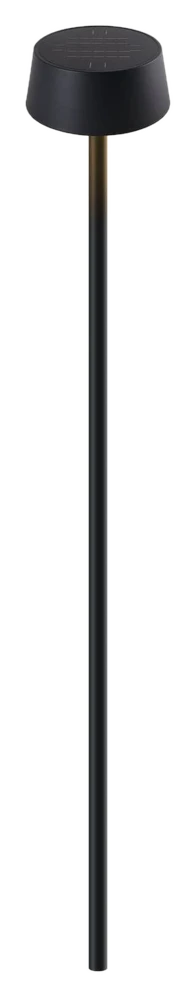 KLEWE LED-Solarlampe SUNDRESS anthrazit 250 cm Erdspieß IP65