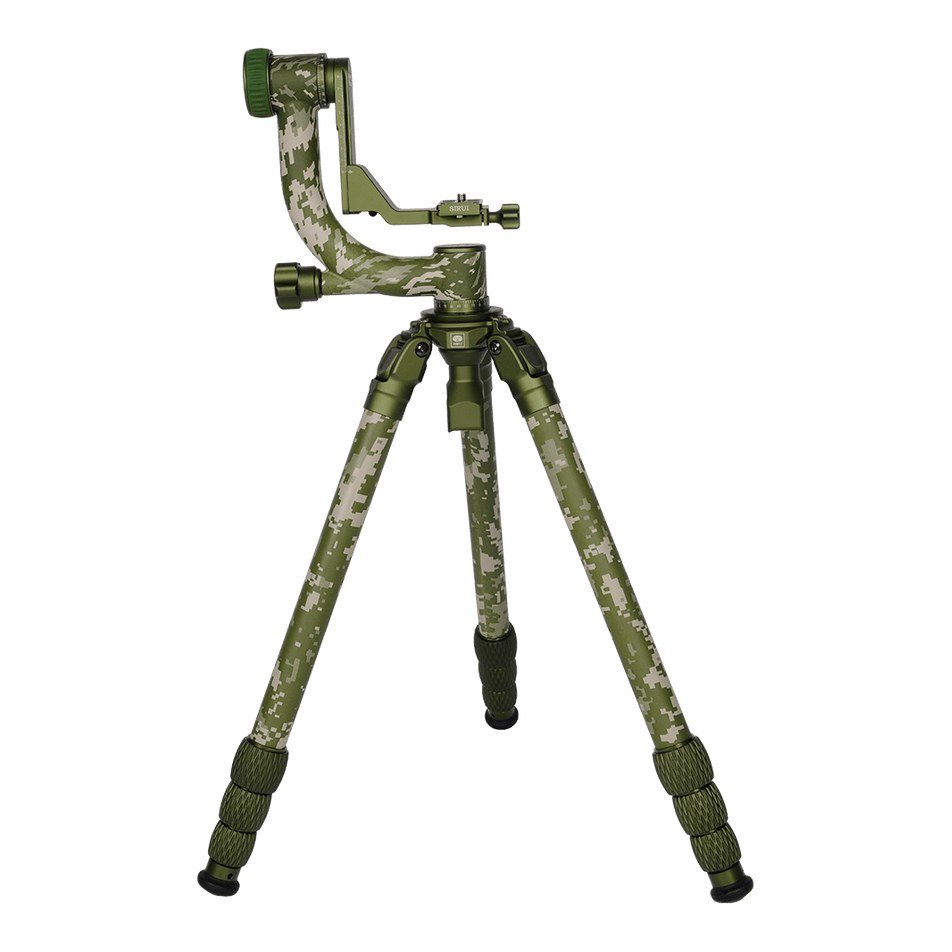 SIRUI 2-in-1 Explorer-Serie Camouflage Outdoor-Stativ-Set CT-3204+CH20