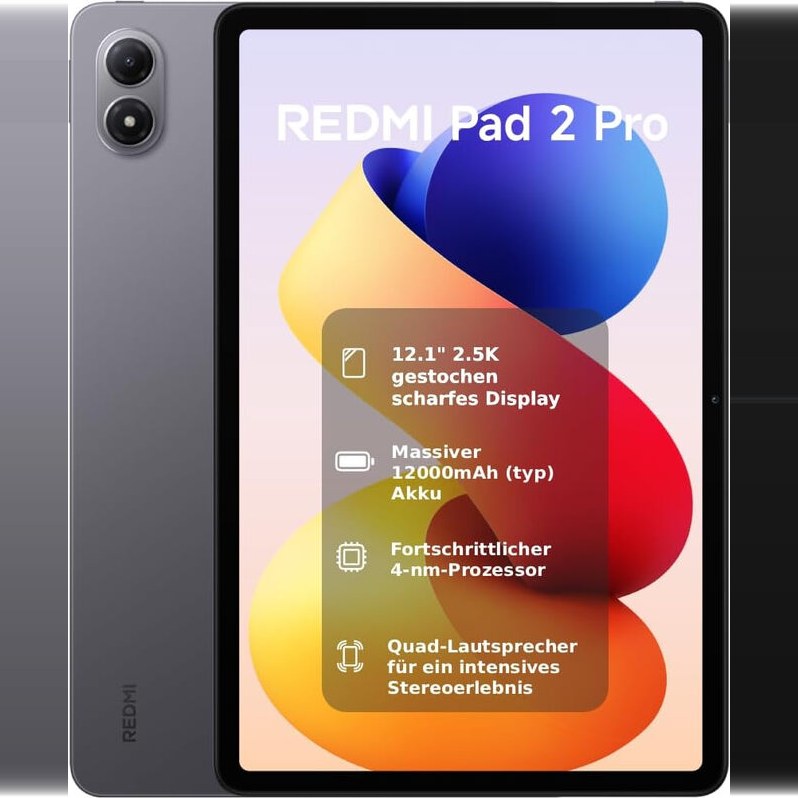 REDMI Tablet Xiaomi REDMI Pad 2 Pro: 12,1" 2,5K 120Hz Display