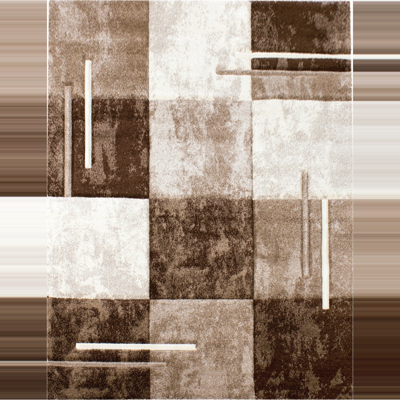 teppich.de Moderner-teppich Diamora braun 80x150 cm