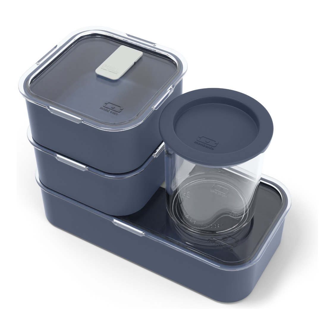 monbento Zero Waste-Set – Aufbewahren blau Natural