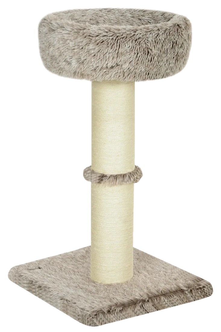 PawHut Kratzbaum 87 cm hoch Katzenbaum mit Bett