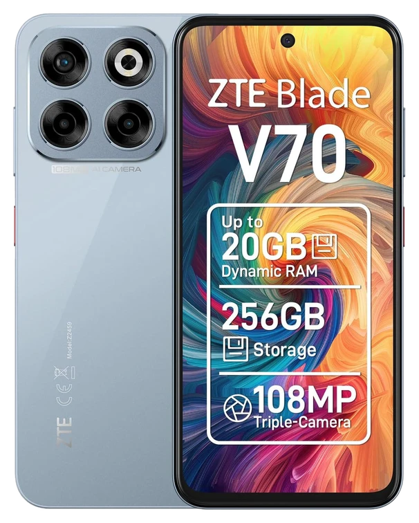 ZTE Blade V70-4G Smartphone (Stardust Grey): 8 GB RAM