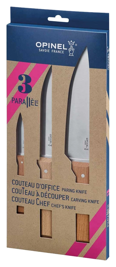 Produktdarstellung Opinel PARALLELE TRIO Messer-Set, 3-teilig