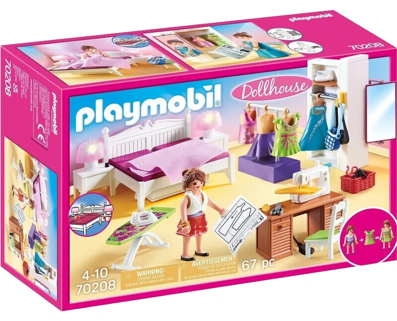 PLAYMOBIL 70208 Schlafzimmer mit Nähecke