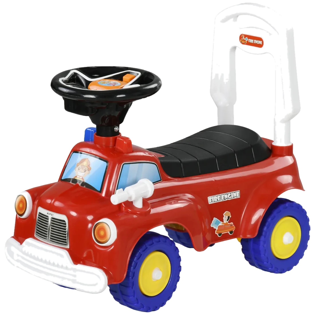 AIYAPLAY Lauflernwagen Feuerwehrtruck für Kinder Schiebefahrzeug 18-36 Monate
