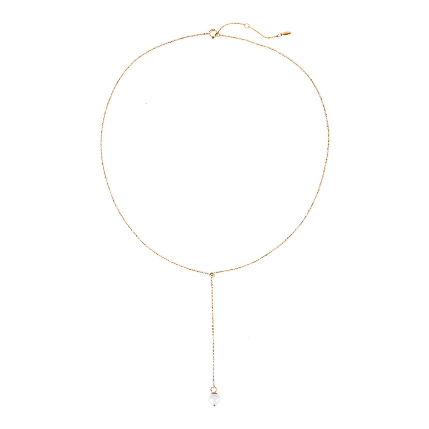 Hey Happiness New Beginnings Perle Halskette 14K Gold