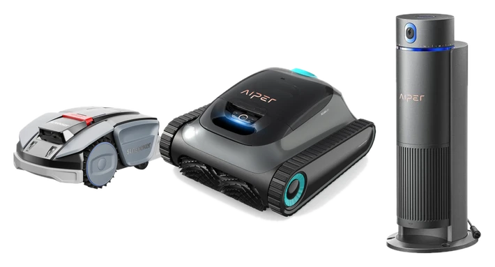 SUNSEEKER S3 Kabelloser Mähroboter + AIPER Scuba S1 Poolreinigungsroboter +