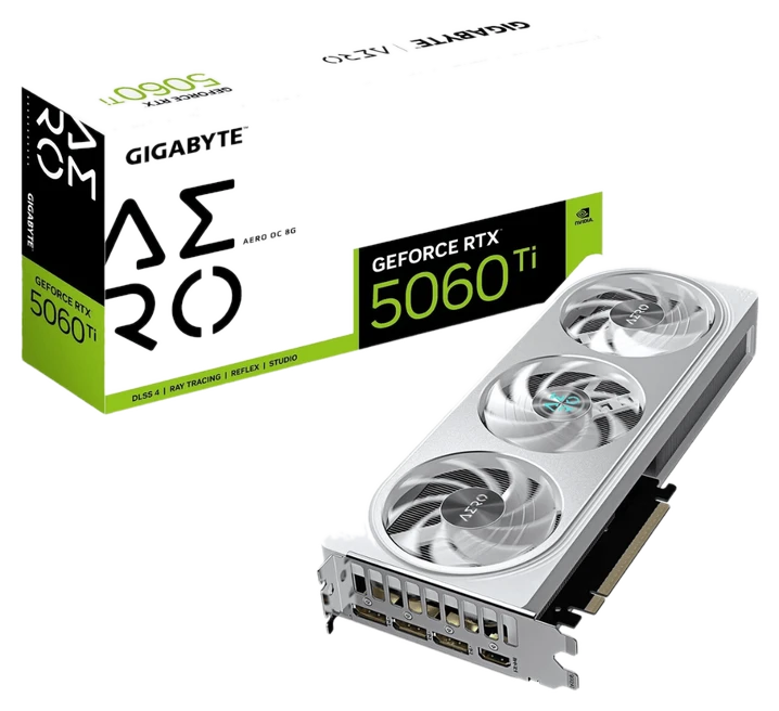 GIGABYTE GeForce RTX 5060 Ti AERO OC 8 GB GDDR7 Grafikkarte
