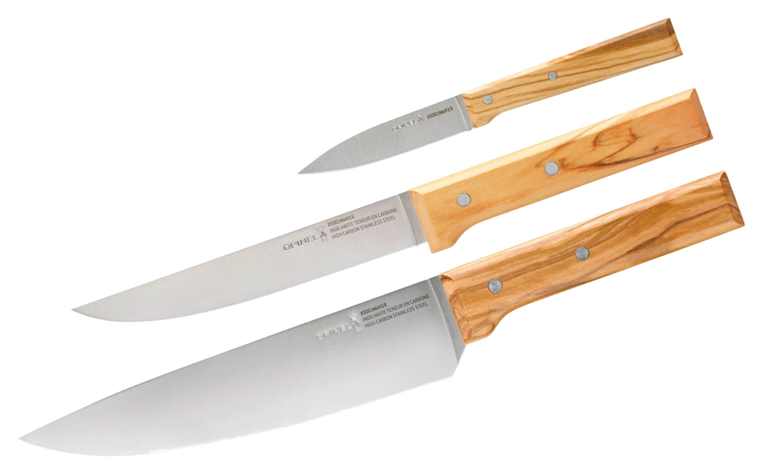 Opinel PARALLELE TRIO Messer-Set, 3-teilig