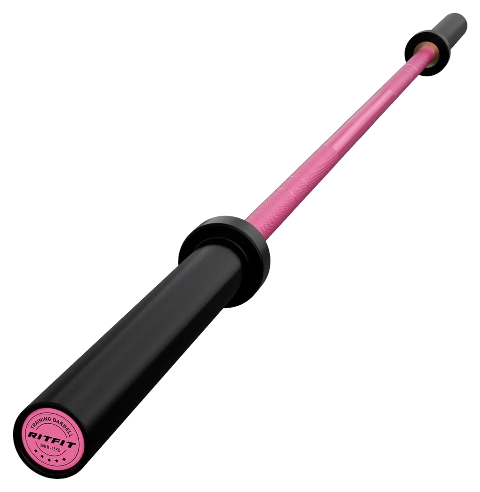 RitFit Trainings-Langhantel – Pink 15 kg