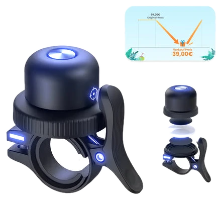 GRUNDIG bicycle bell incl. Findmy tracker