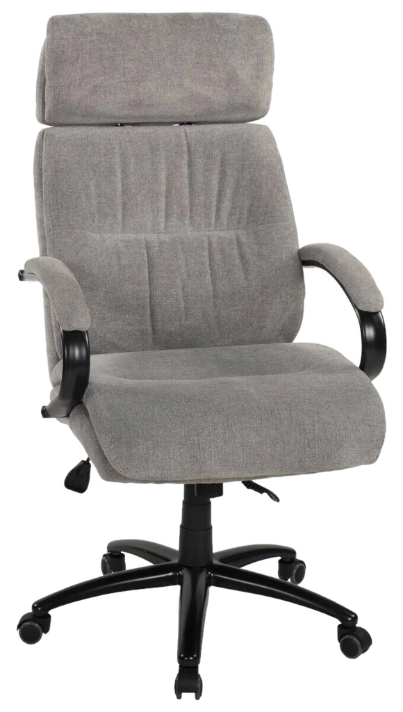 Chefsessel Gale grau schwarz Webstoff Metall