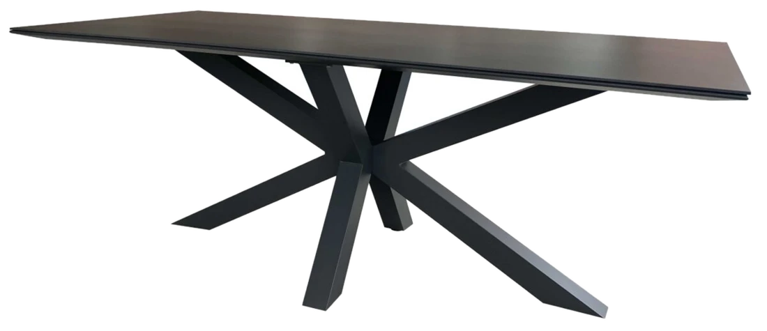 Mr. Deko Tisch Malaga 200 x 90 cm dark grey Aluminium