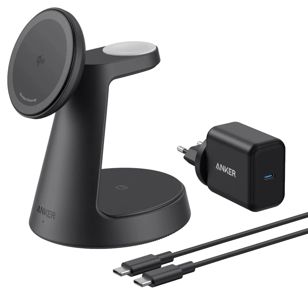 Anker MagGo 3in1 Wireless Netzladegerät