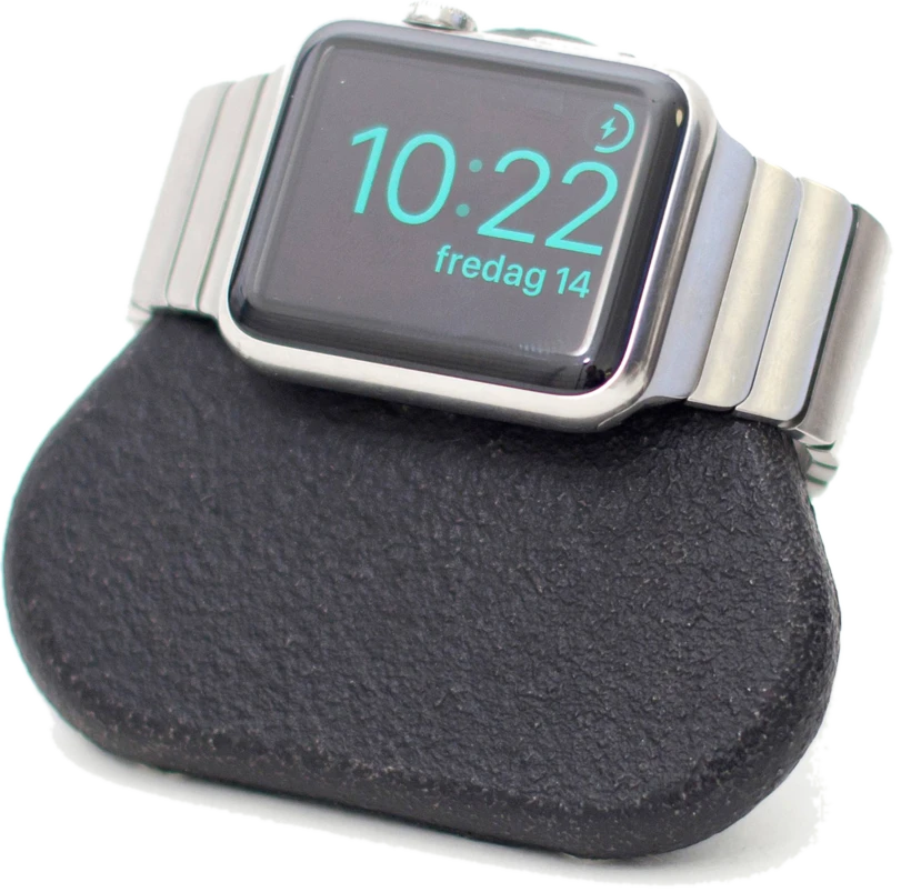 Telefon- und Computerzubehör Tetra Nightstand Ständer schwarz aus Gusseisen gefertigt für Apple Watch