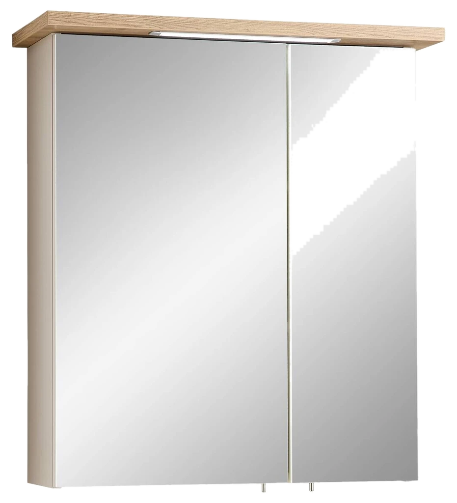 Spiegelschrank Quickset 966 Rivera Eiche Nachbildung creme