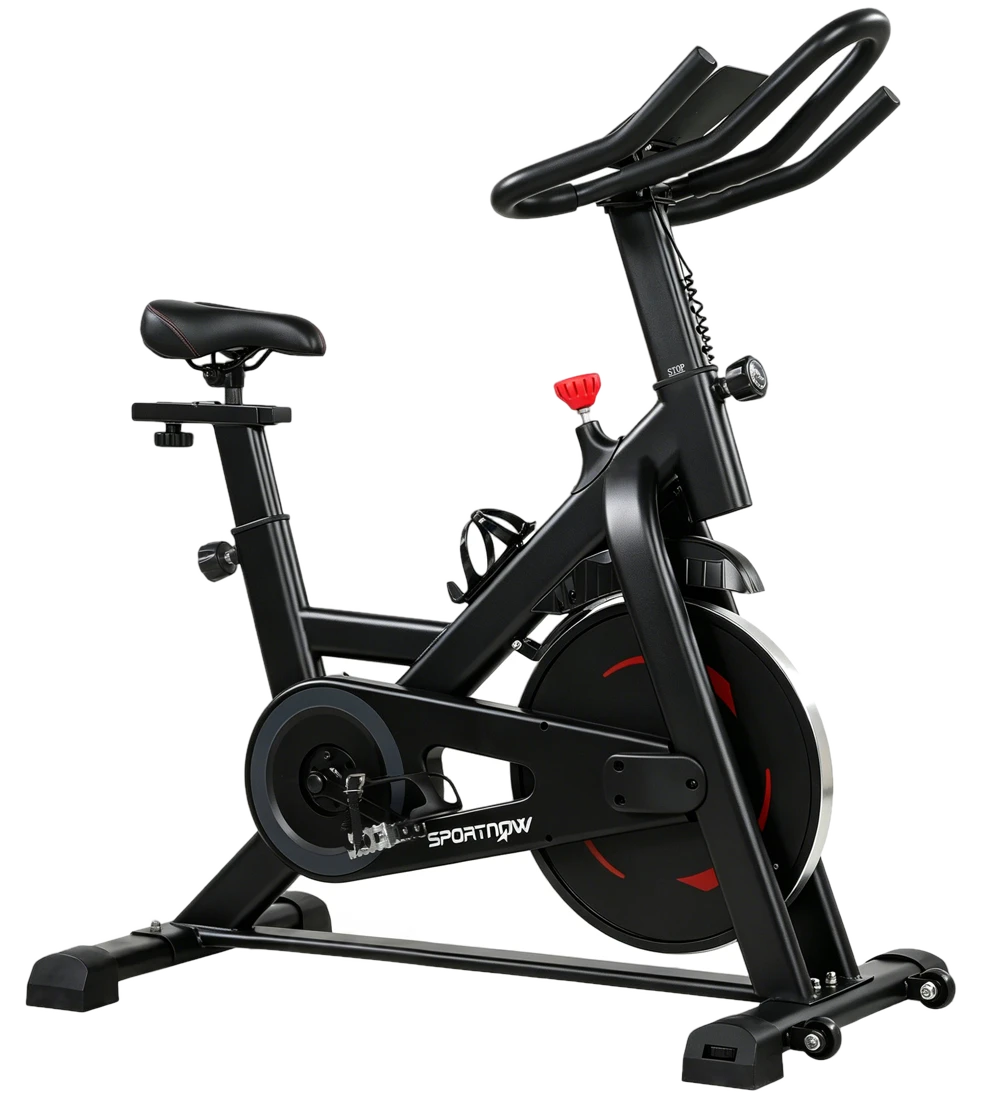 SPORTNOW Heimtrainer Fahrrad Höhenverstellbar Hometrainer mit Magnetwiderstand