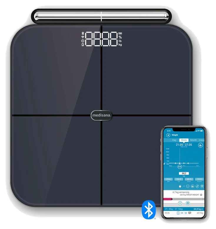medisana BS 850 Connect Körperanalysewaage: Intelligente Personenwaage