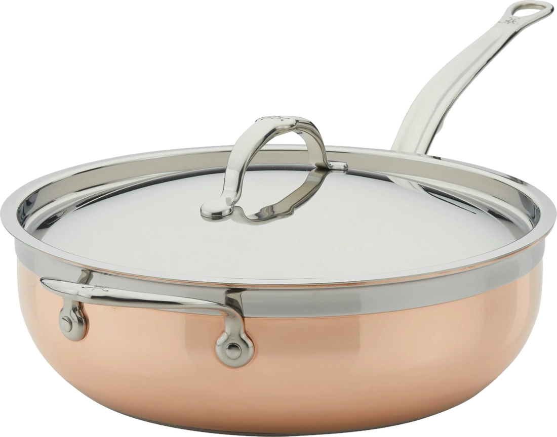 Stahlpfannen Copperbond Tiefe Pfanne mit zusätzlichem Griff 28 cm