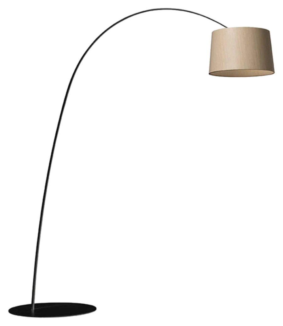 Foscarini Twiggy Wood LED-Stehleuchte schwarz