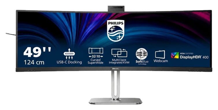 PHILIPS 49B2U6900CH 6000 Serie LED-Monitor Curved USB 124,5 cm 49" 48,8"