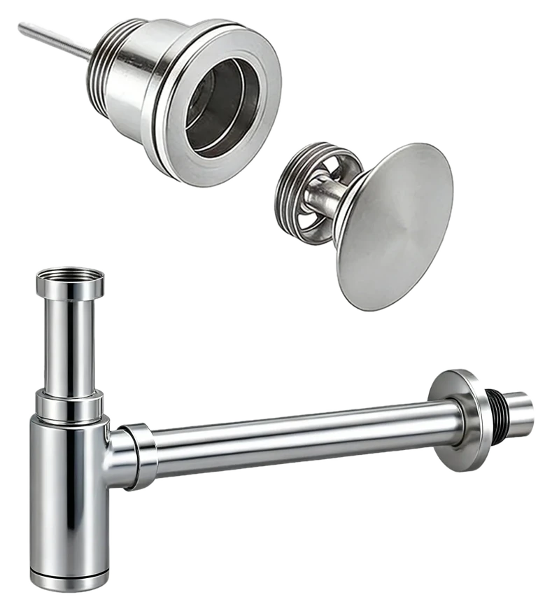 Mirlux Ablaufset Chrom – Clickwaste Ablaufventil