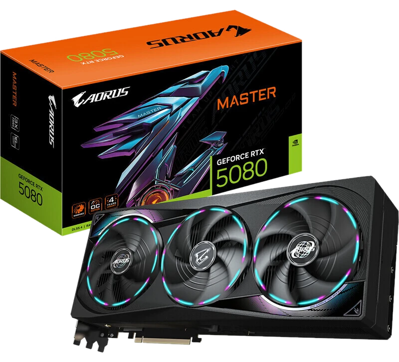 GIGABYTE AORUS GeForce RTX 5080 MASTER 16 g