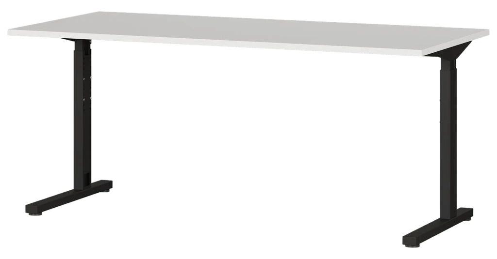 Germania Schreibtisch 4252-581 Lichtgrau schwarz