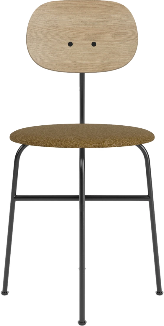 Polsterstühle Afteroom Plus Bouclé Stuhl 80 cm beige Rückenlehne helle Eiche