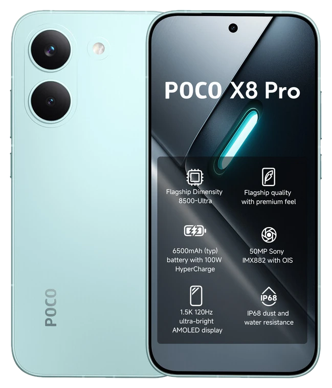 POCO X8 Pro Smartphone: Dimensity 8500-Ultra