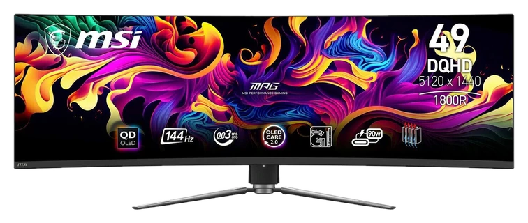MSI Gaming Monitor MPG 491CQPDE QD-OLED: 49 Zoll DQHD Curved 32:9 144Hz