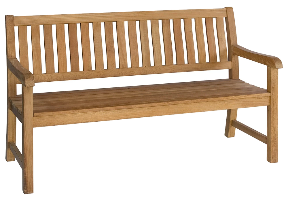 Zebra Bank LEXINGTON 3-Sitzer aus Teakholz