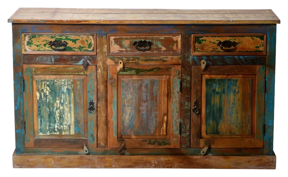 TPFLiving Sideboard Sitka Altholz mit starken Gebrauchsspuren
