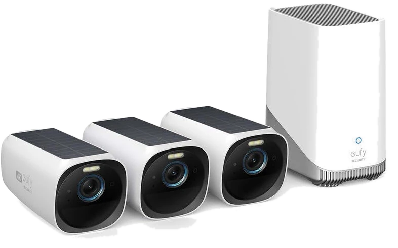 eufy Security S330 eufyCam 3, überwachungskamera aussen,4K kabellose