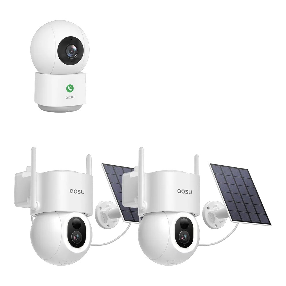 aosu | SECURITY SolarCam D1 Max + IndoorCam P1