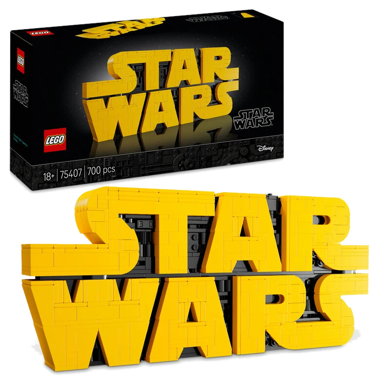 LEGO Star Wars 75407 Star Wars Logo aus LEGO Steinen