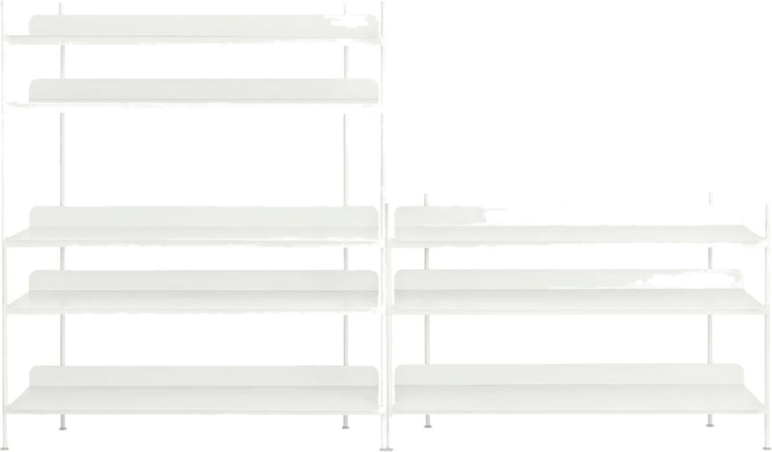 Muuto Compile 7 Modulare Regale weiß 2 St