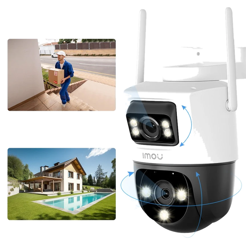 IMOU Cruiser Dual Outdoor WiFi Dual Lens Sicherheitskamera Fahrzeug- u