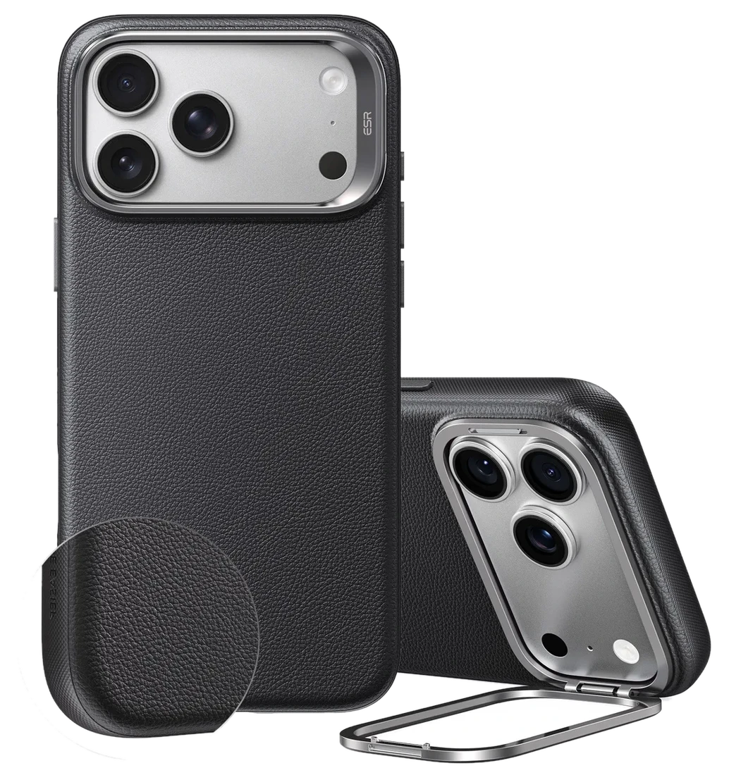 ESR iPhone 17 Pro Atelier Silicone Leather Magnetic Case mit Camera Control and
