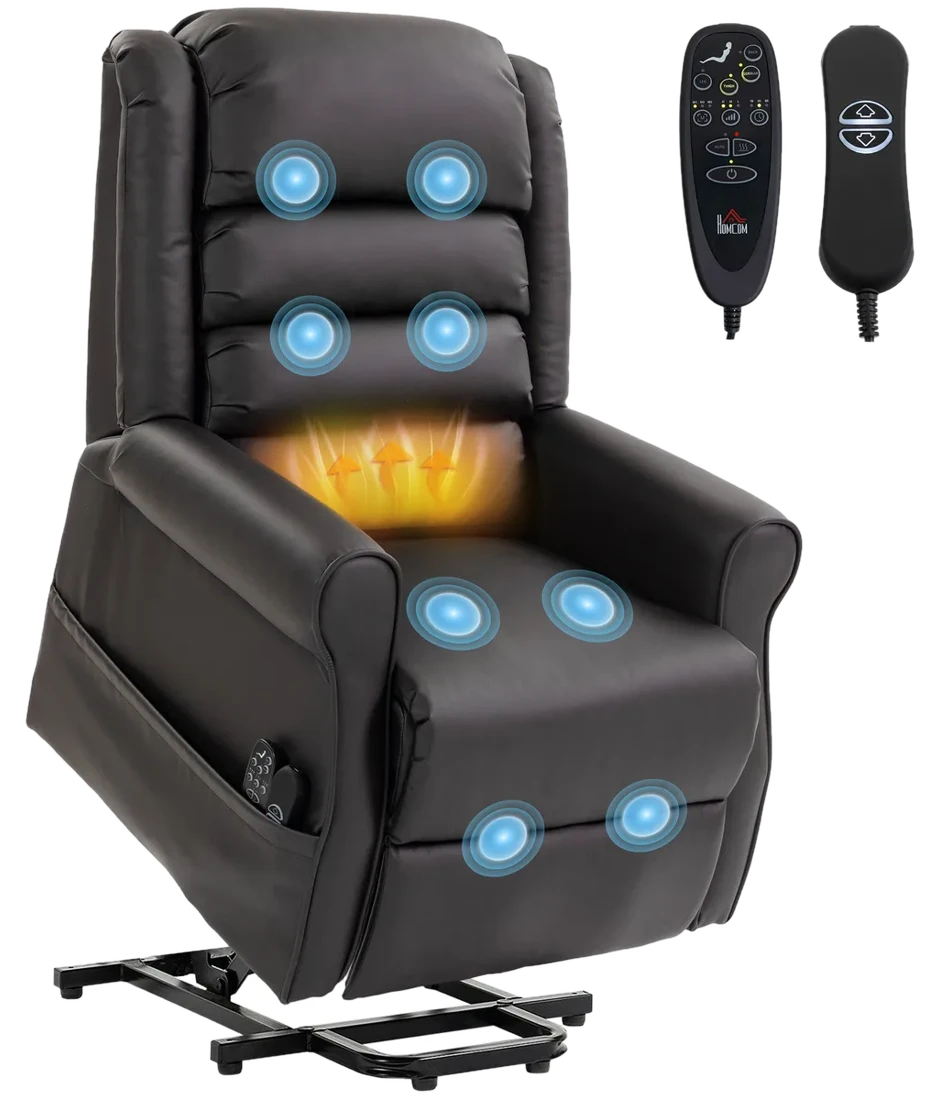 HOMCOM Relaxsessel Fernsehsessel Elektrischer Massagesessel mit Massage