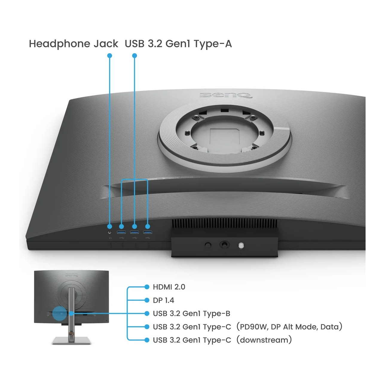 BenQ 71,6cm RD280U 3:2 HDMI/USB-C/DP sil. lift/piv UHD