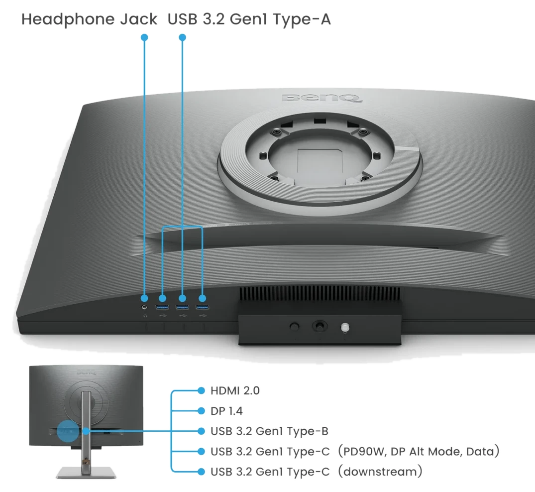 BenQ 71,6cm RD280U 3:2 HDMI/USB-C/DP sil. lift/piv UHD