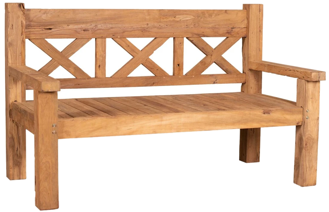 Mr. Deko Gartenbank Rustique Teak 160 cm