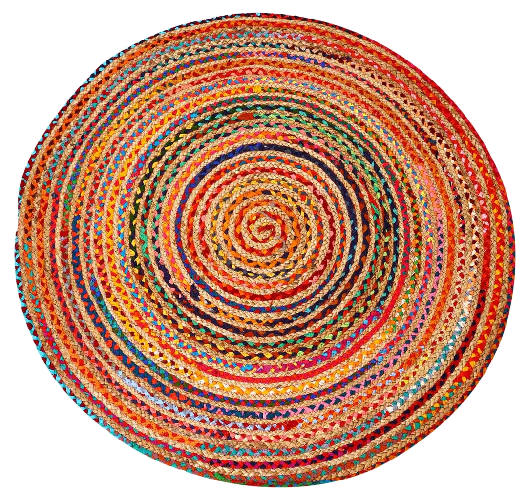 Casa Moro Jute Teppich Tamani bunt – 90 cm
