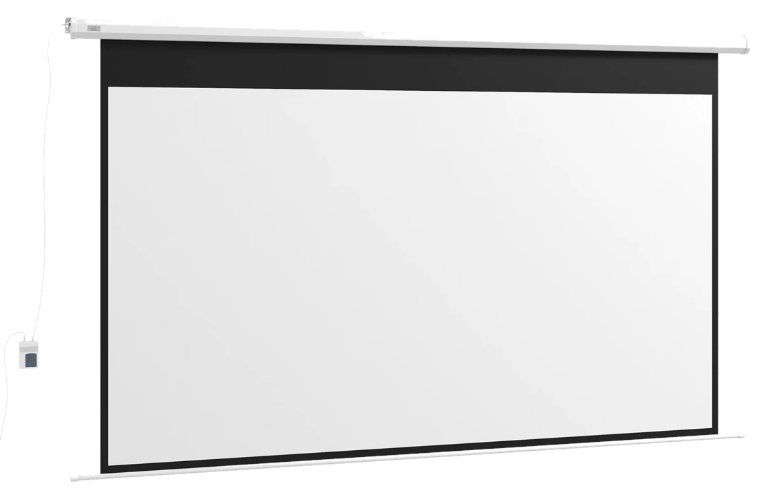 HOMCOM Elektrische Beamer-Leinwand 266 x 149 cm 16:9 mit Fernbedienung