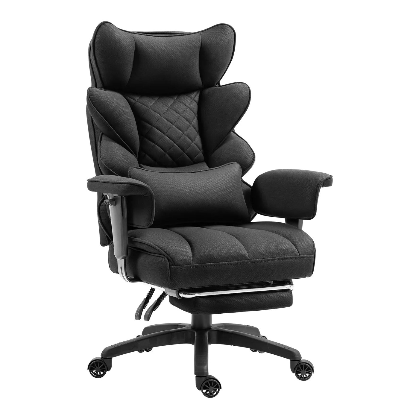 dowinx-gaming-chair.EU Dowinx Fabric Sofa Chair LS-66BG1B01 Schwarz ((90-135° Tilt Locking Function))
