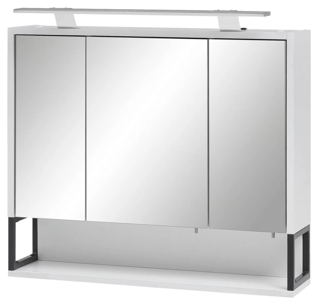 Möbelpartner Spiegelschrank Limone weiß