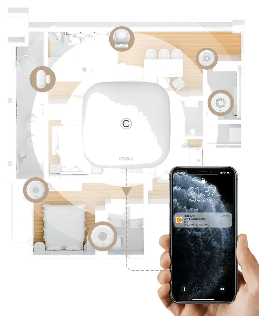 IMOU Zuhause [Alarm + Sensor] Sicherheitssystem